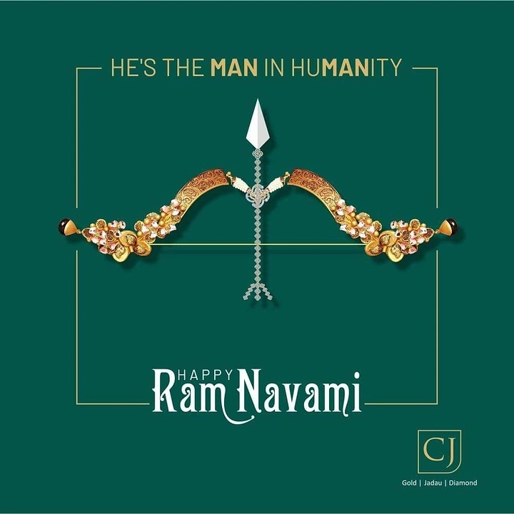 Ram Navami creative ad: Jewellery bow plus MAN in HUMANITY pun