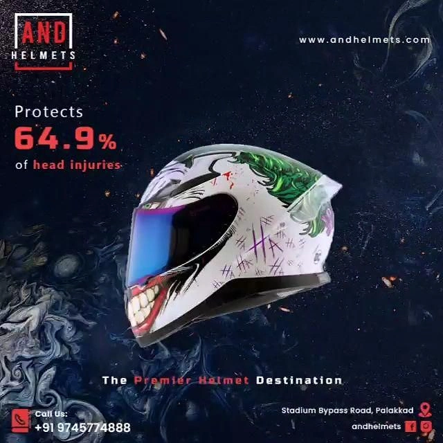 Helmets & Riding Gear creative ad: Shark graphic makes helmet memorable