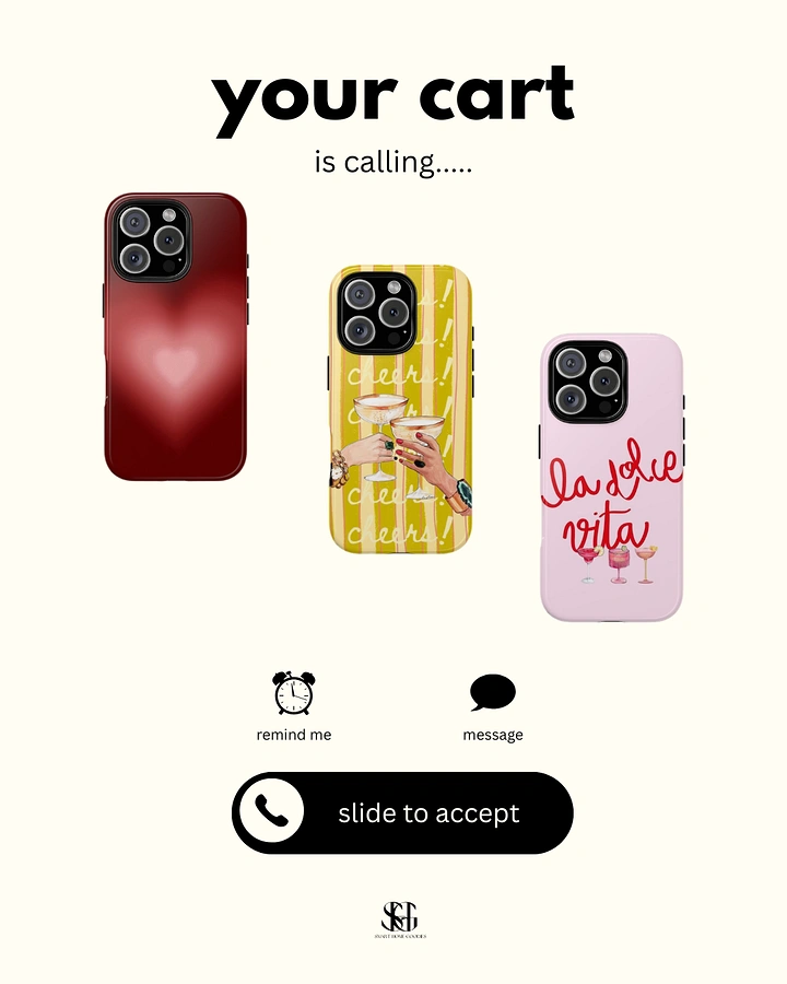 Phone Cases & Mobile Accessories creative ad: Cart-calling pun drives composition
