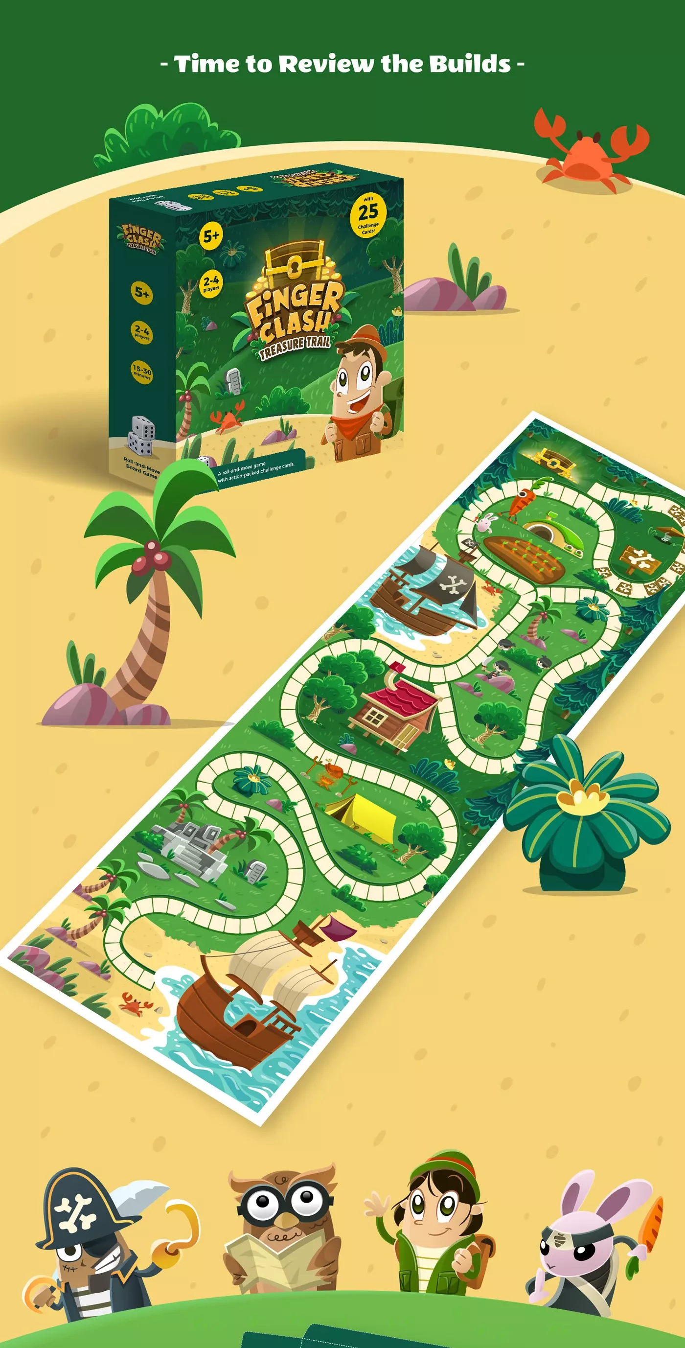 Story: Game world visualizes the build-review message