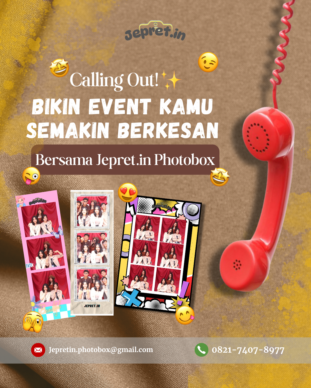 Instagram post: Telephone pun supports event promotion