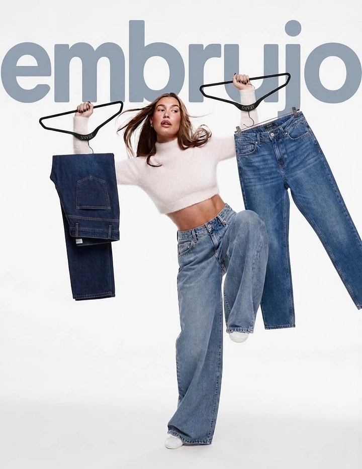 Denim & Jeans Brands creative ad: Floating garments create memorable visual idea