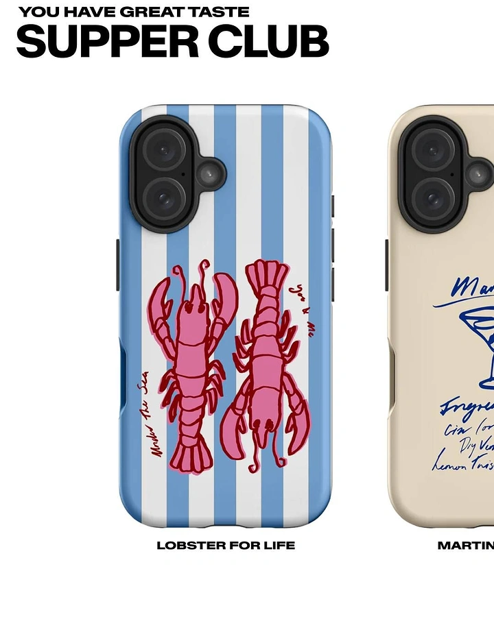 Phone Cases & Mobile Accessories creative ad: Lobster pun drives product concept