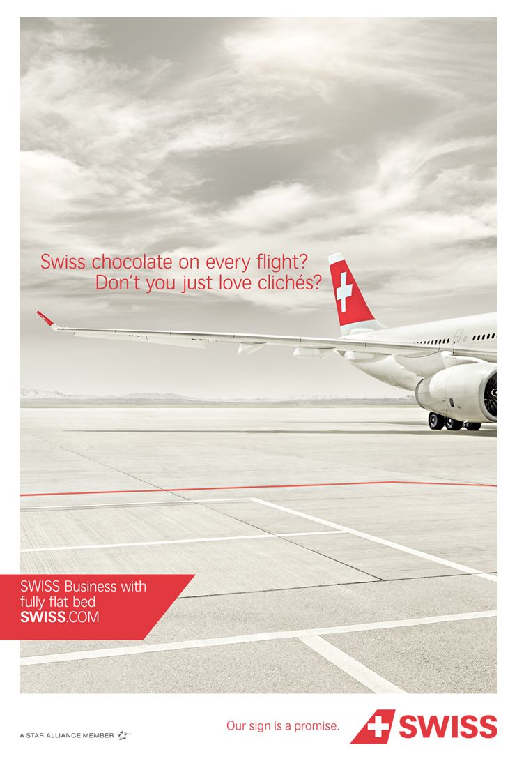 Poster: Airliner wing and red-cross tail on an empty desaturated tarmac
