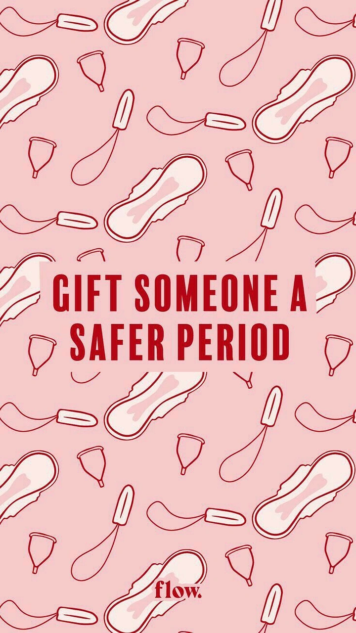 Period Care & Feminine Hygiene creative ad: Gift-a-safer-period campaign framing