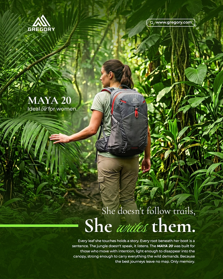 Adventure Sports & Trekking creative ad: Witty trail-writing brand message