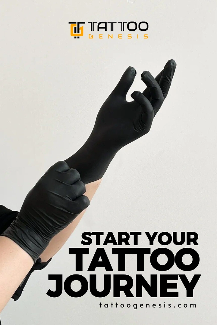 Tattoo Studios creative ad: Gloving up signals the start of a journey