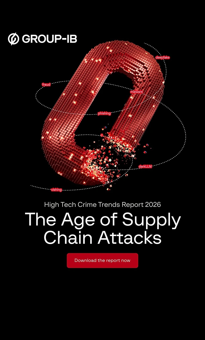 Cybersecurity Companies creative ad: Pixel chain makes supply-chain threat tangible