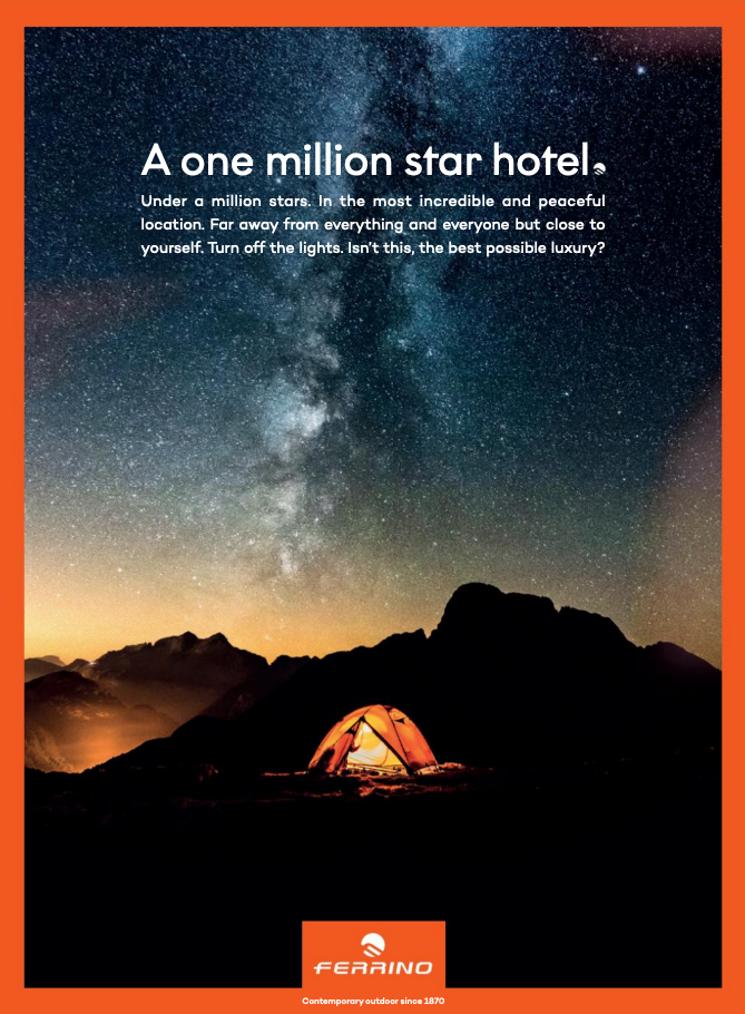Instagram post: Memorable one-million-star hotel pun