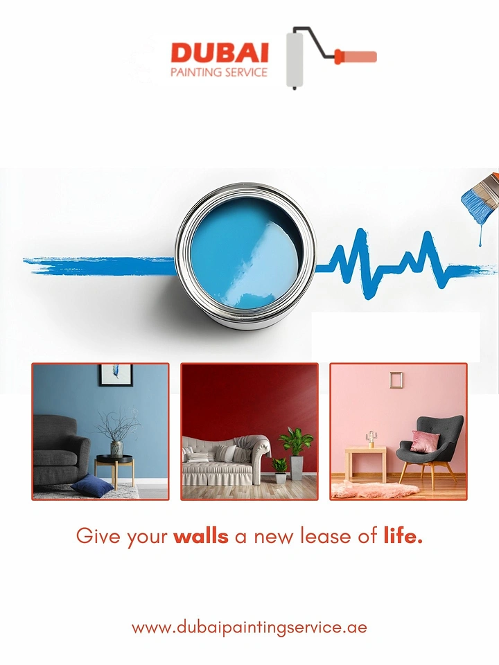 House Painters creative ad: Paint stroke as heartbeat, walls revived
