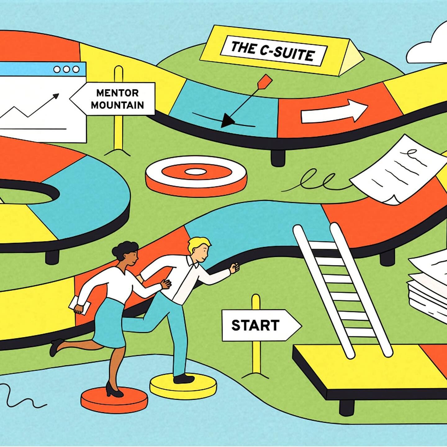 Instagram post: Career landscape becomes board game