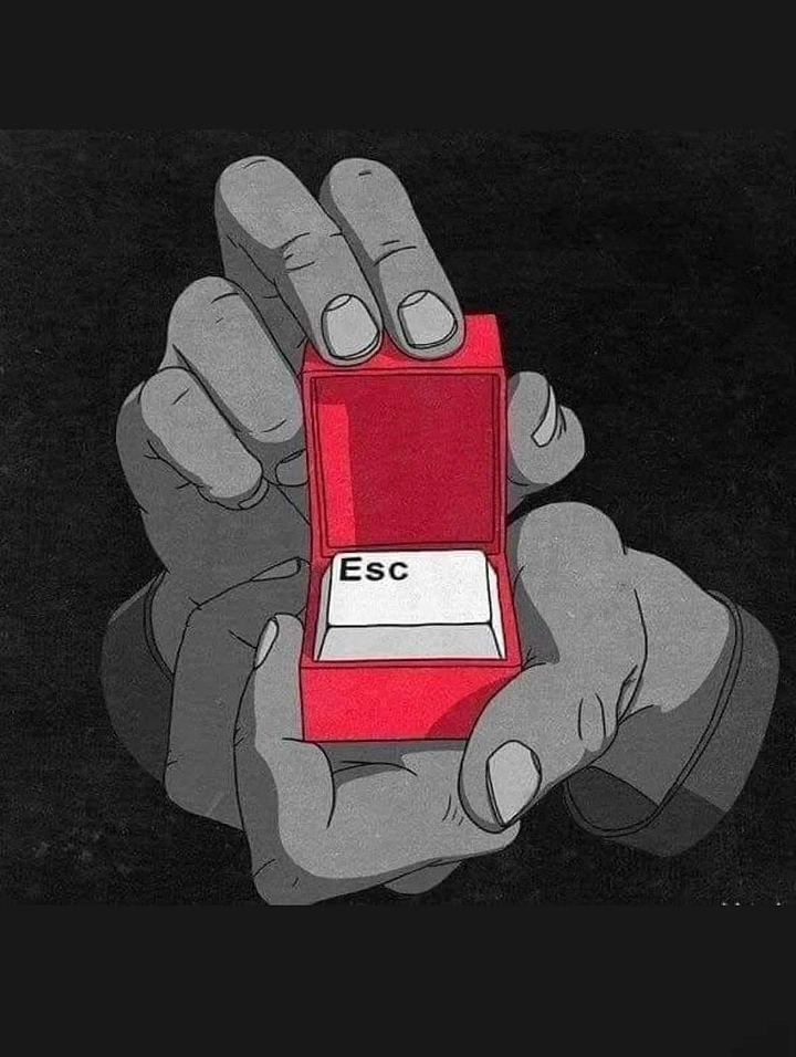 Escape Rooms creative ad: Literal escape-button visual gag