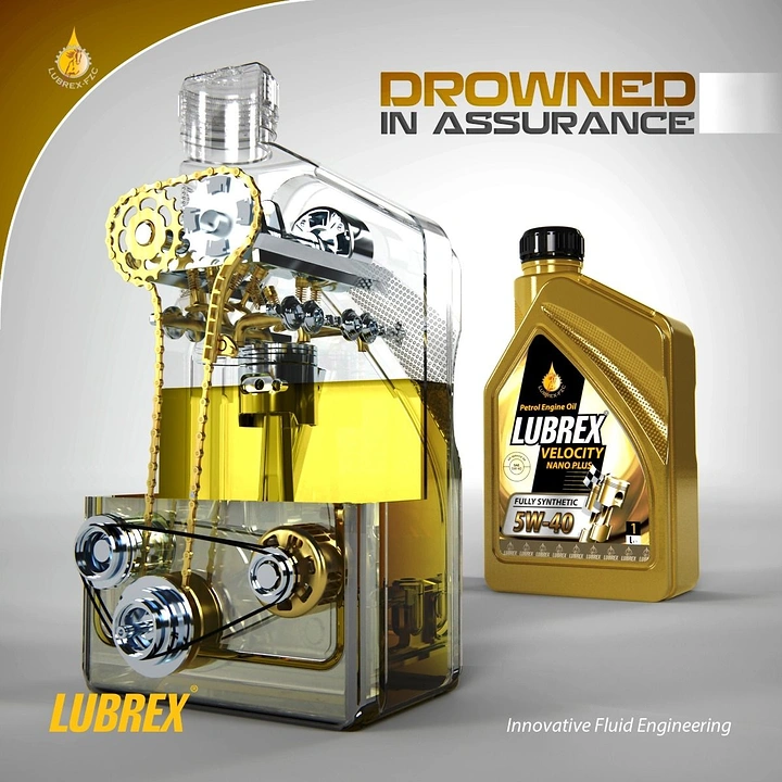Engine Oil & Lubricants creative ad: Drowned in assurance product metaphor