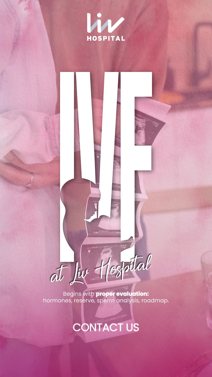IVF & Fertility Clinics creative ad: Pregnant silhouette cut into IVF letters