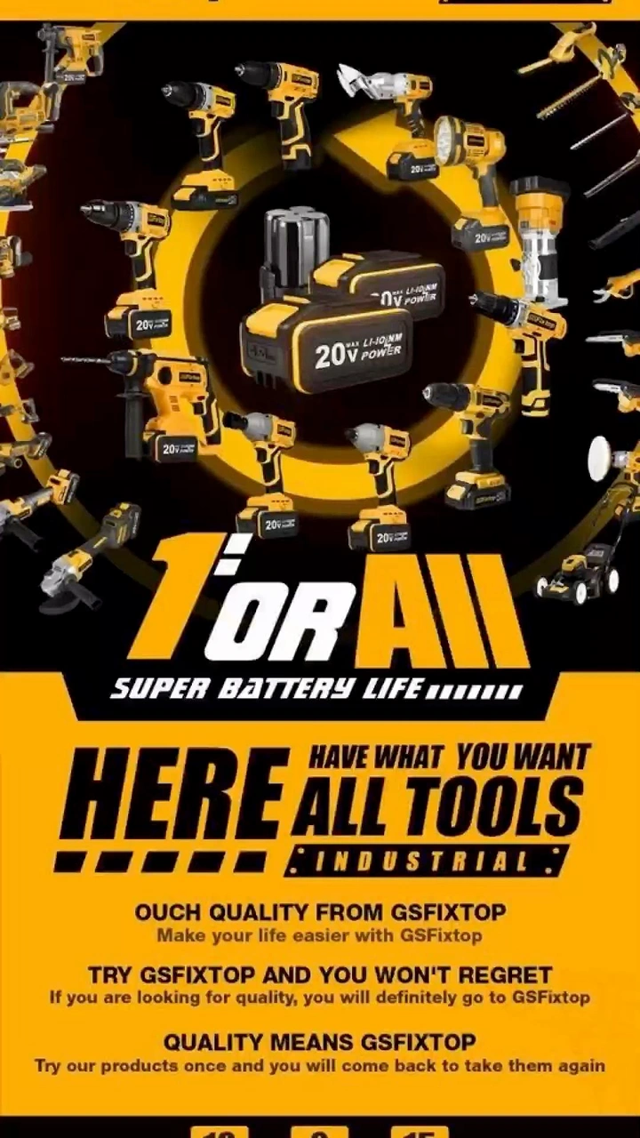Power Tools creative ad: Tool orbit visualizes one battery ecosystem