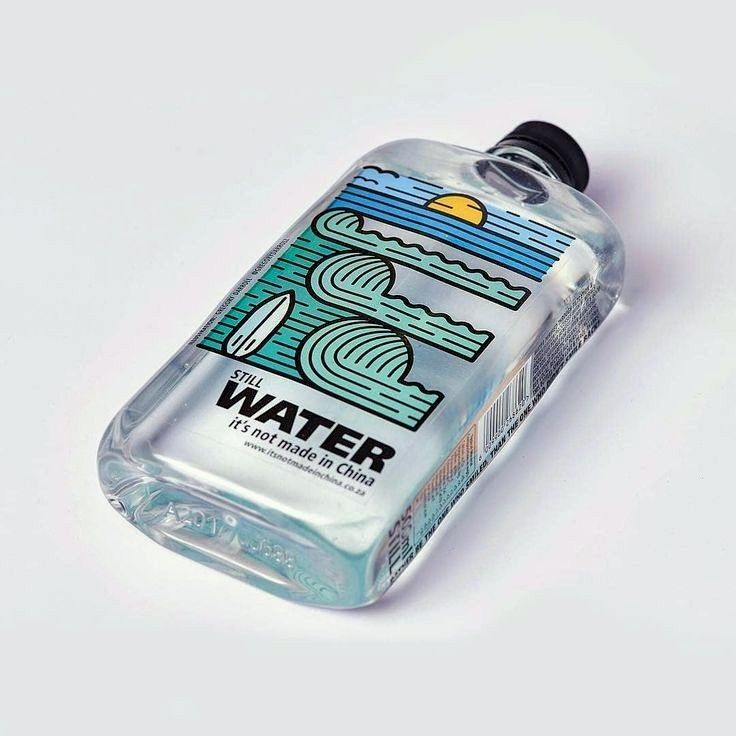 Instagram post: Rotated bottle pairs product with playful illustration