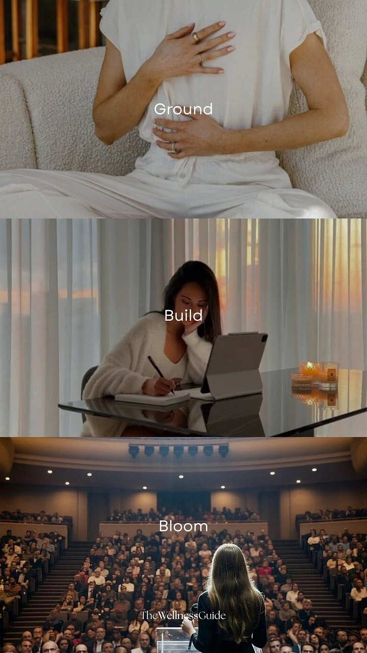 Life & Business Coaches creative ad: Ground-build-bloom journey creates narrative