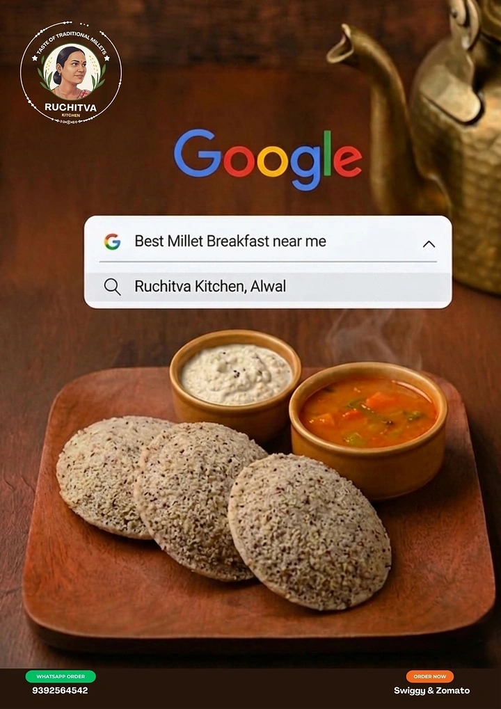 Cloud Kitchens & Food Trucks creative ad: Google search bar discovery idea