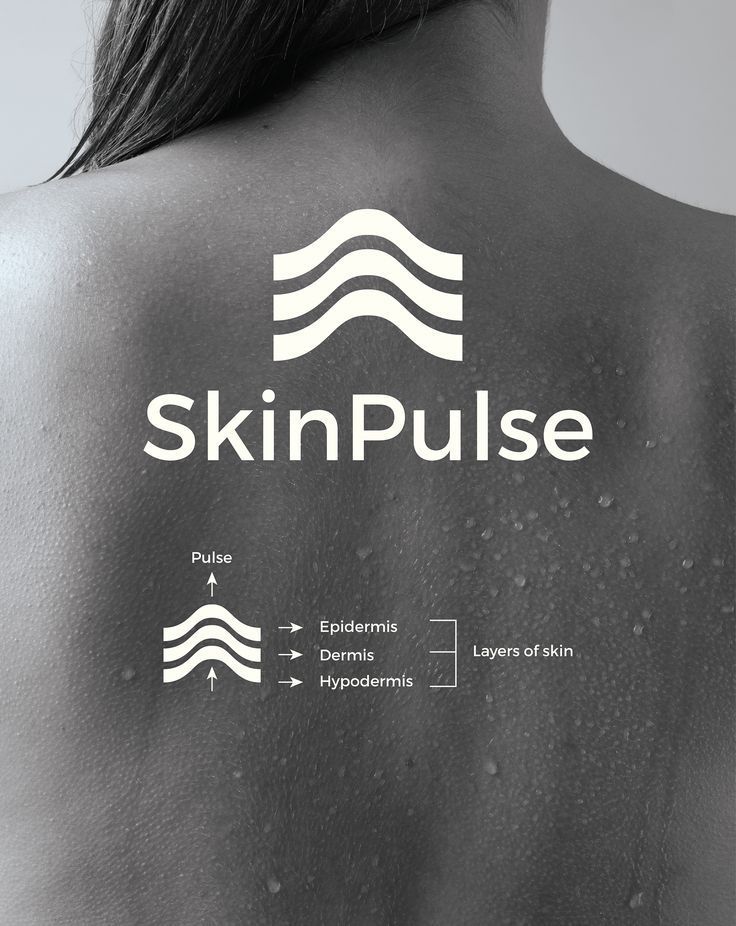 Instagram post: Logo waves double as skin layers diagram