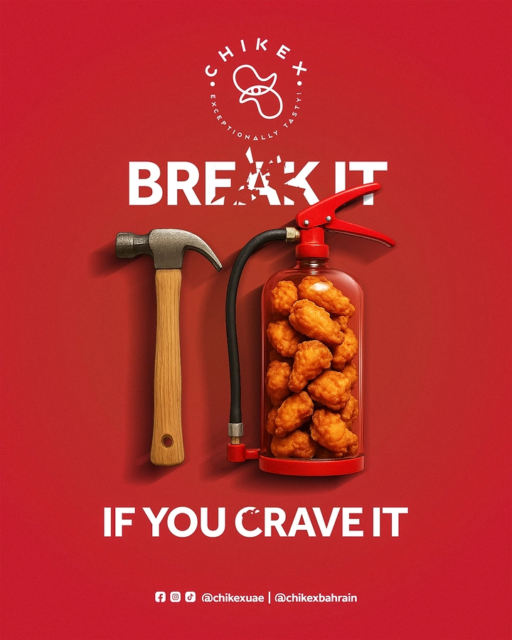 BBQ & Grill Restaurants creative ad: Tools create memorable break-it metaphor