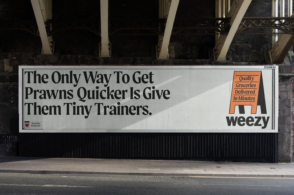 Banner: Train metaphor makes prawn delivery memorable