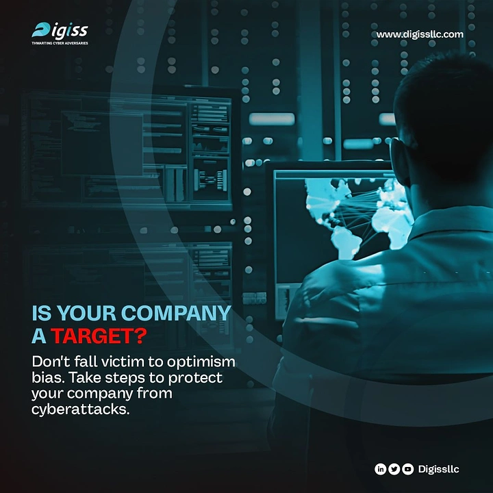 Cybersecurity Companies creative ad: Company framed as a cyberattack target