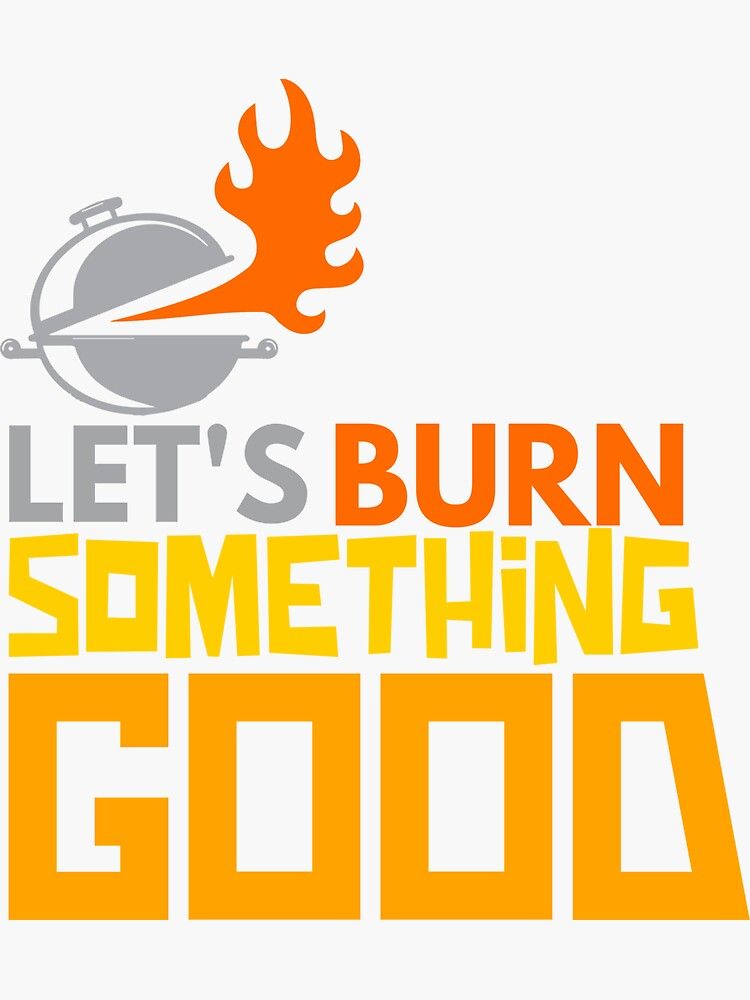Instagram post: Flame-grill visual supports witty headline