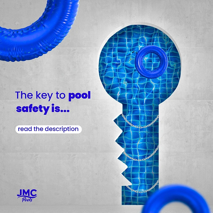 Swimming Pools & Pool Care creative ad: Keyhole visualizes pool safety