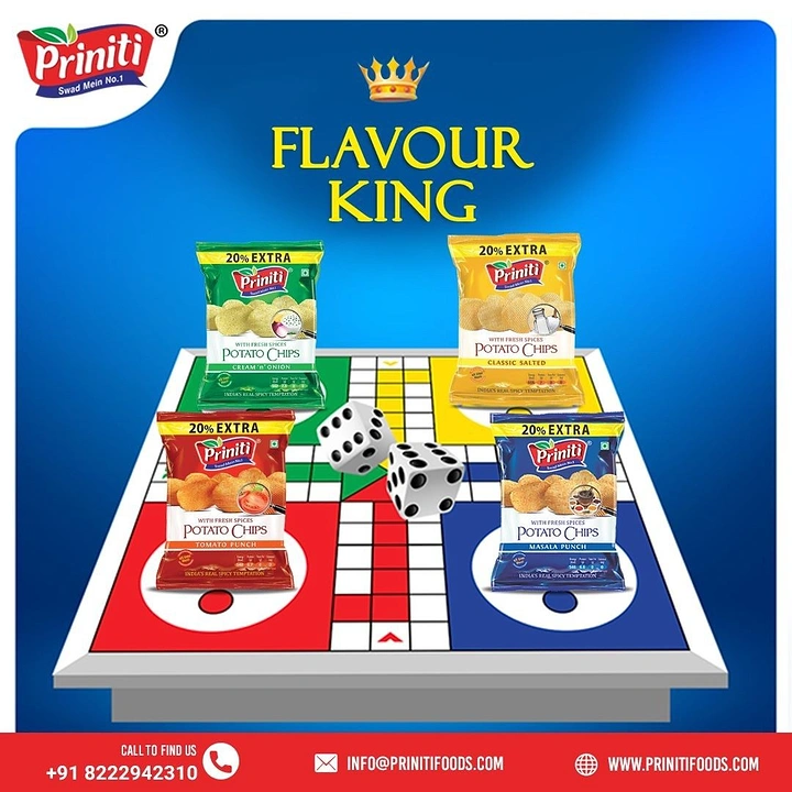 Board Games & Game Cafes creative ad: Snack packs become colorful game pieces