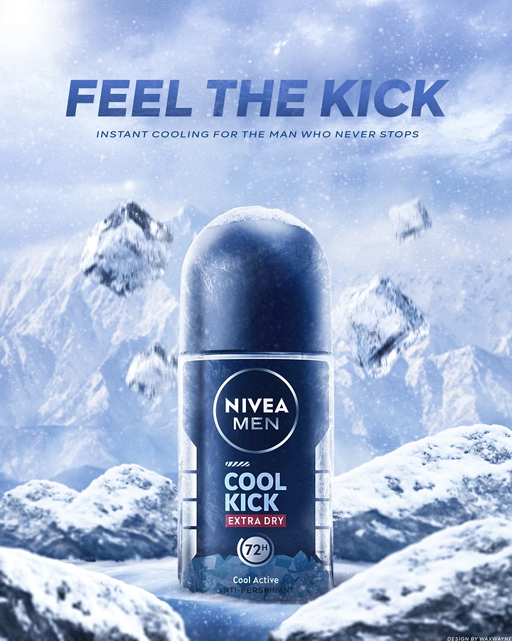 Deodorants & Antiperspirants creative ad: Cool Kick translated into icy landscape