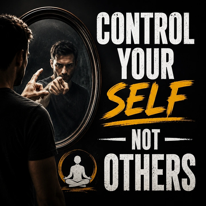 Life & Business Coaches creative ad: Mirror powerfully reinforces self-control message