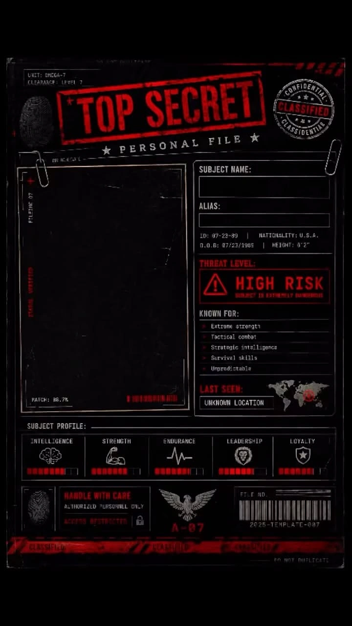 Escape Rooms creative ad: Personal-file dossier campaign treatment
