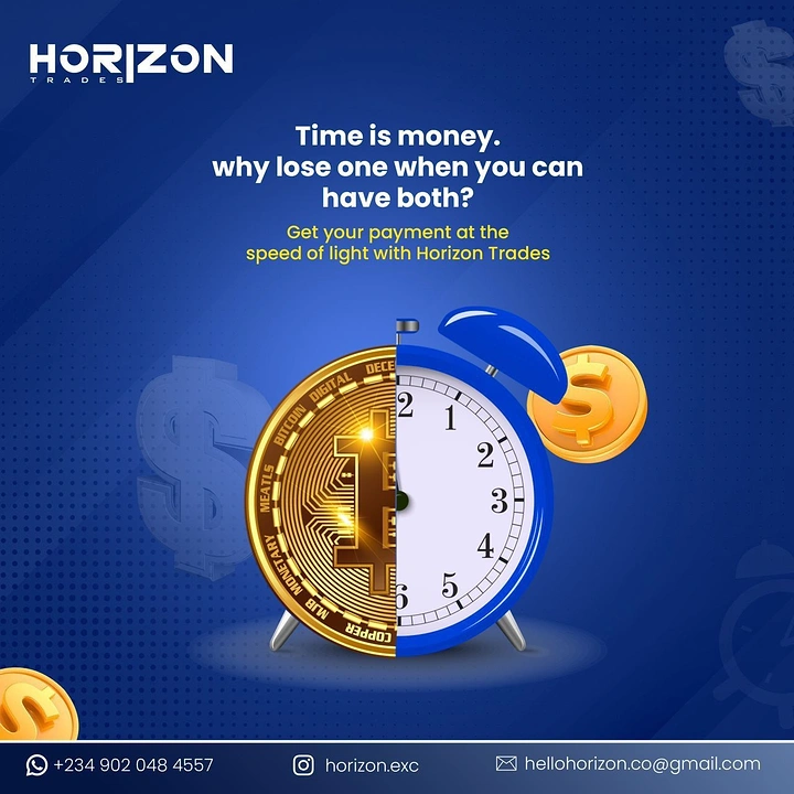 Stock Brokers & Investing creative ad: Half-coin half-clock: time is money