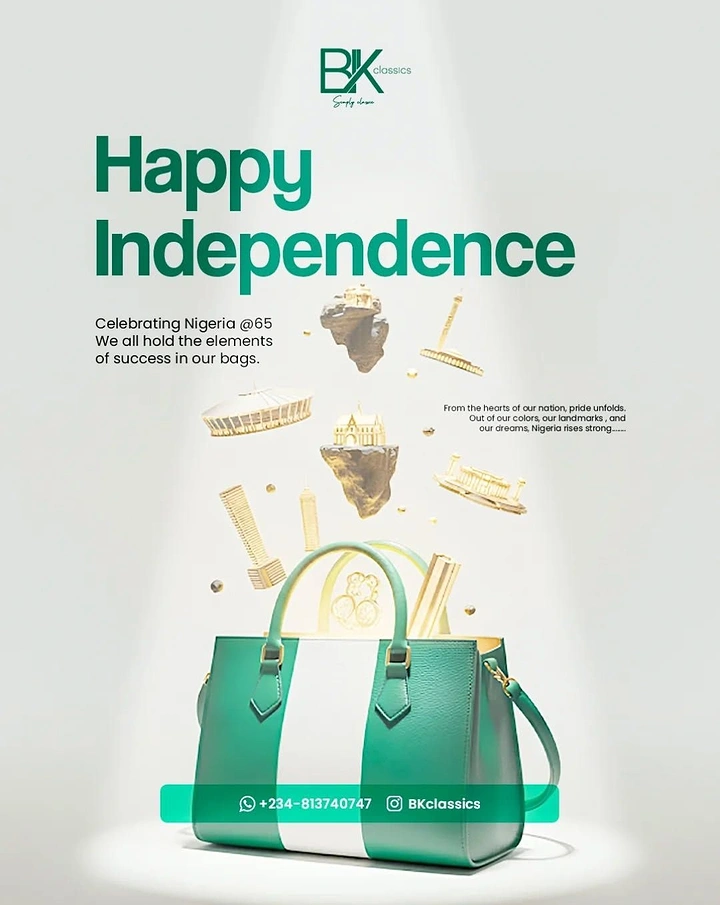 Independence Day creative ad: Bag in Nigerian colors gathers national elements