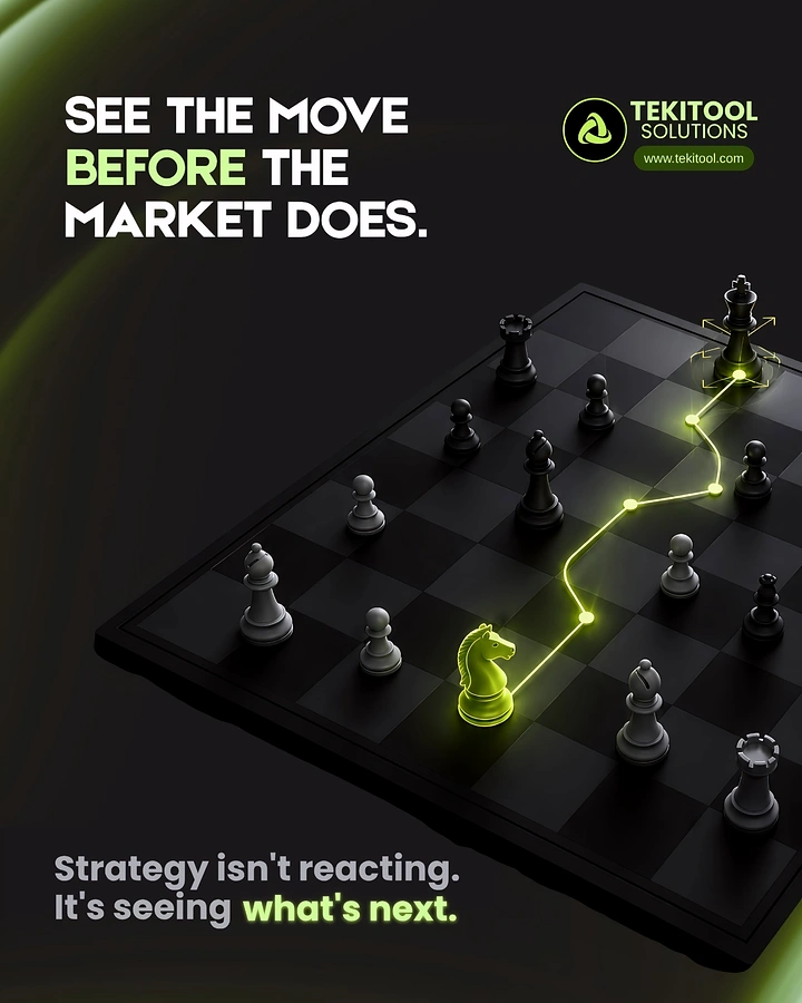 Stock Brokers & Investing creative ad: Chess board strategy path metaphor