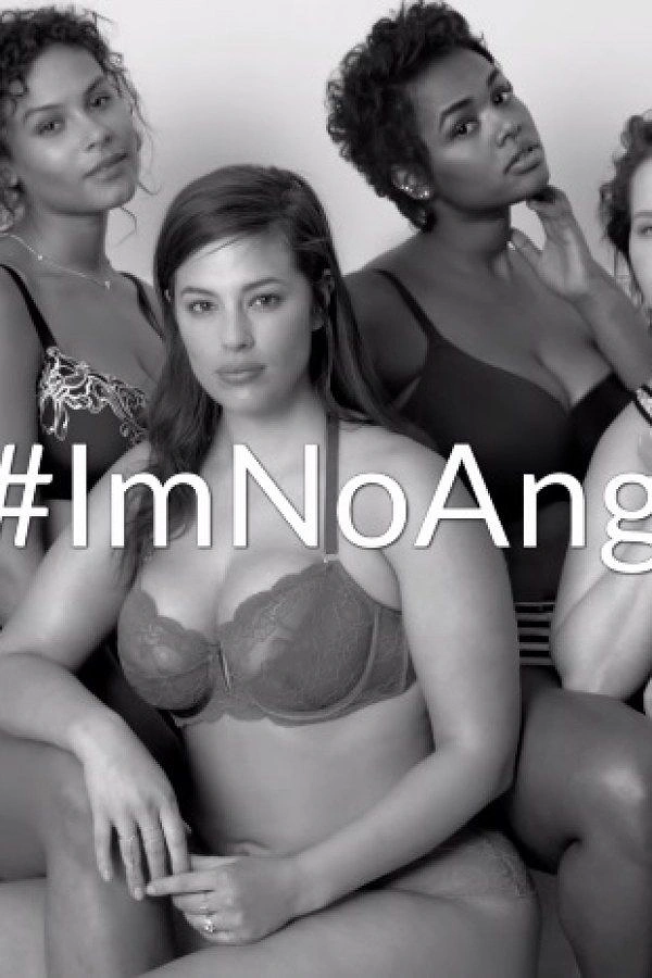 Plus-Size Fashion creative ad: #ImNoAngel challenges beauty standards