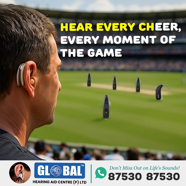 Hearing Aids creative ad: Hearing aids as cricket fielders