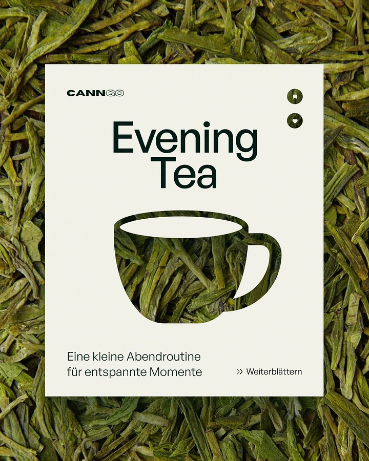 Tea & Chai Brands creative ad: Cup silhouette cut to tea leaves
