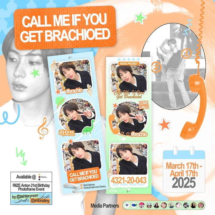 Photo Booth Rentals creative ad: Playful character-led photobooth promotion