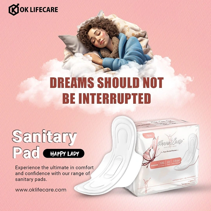 Period Care & Feminine Hygiene creative ad: Sleep interruption visual metaphor