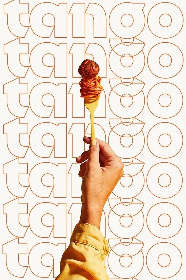 Instant Noodles & Pasta Brands creative ad: Striking bold typography and clean presentation.