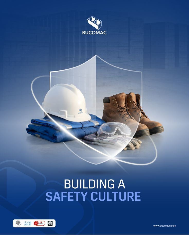 Instagram post: PPE kit (hard hat, boots, coveralls, goggles, gloves) behind a glass shield
