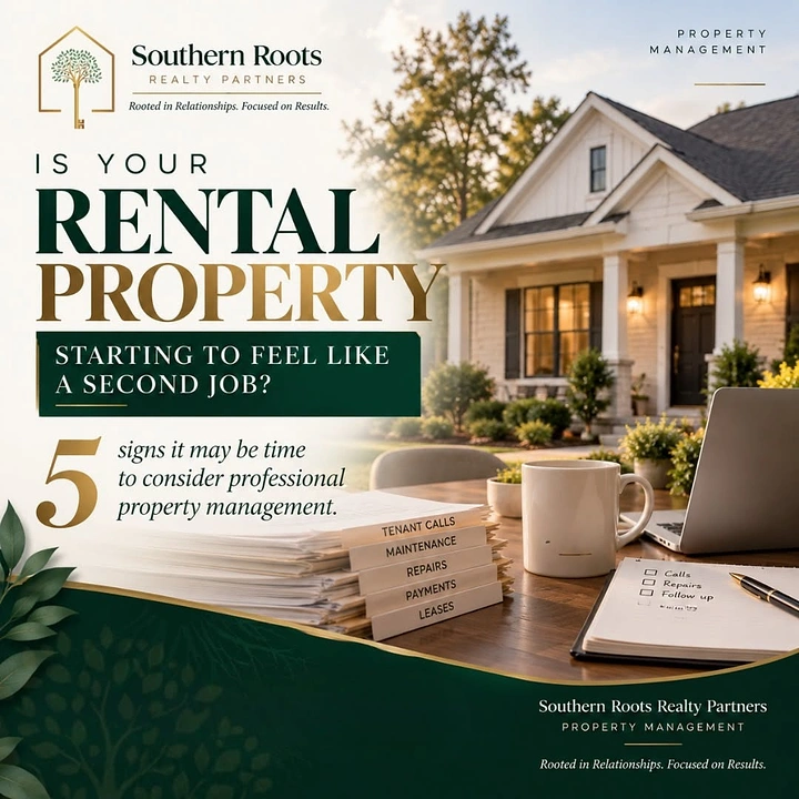 Property Management creative ad: Rental property as second-job hook