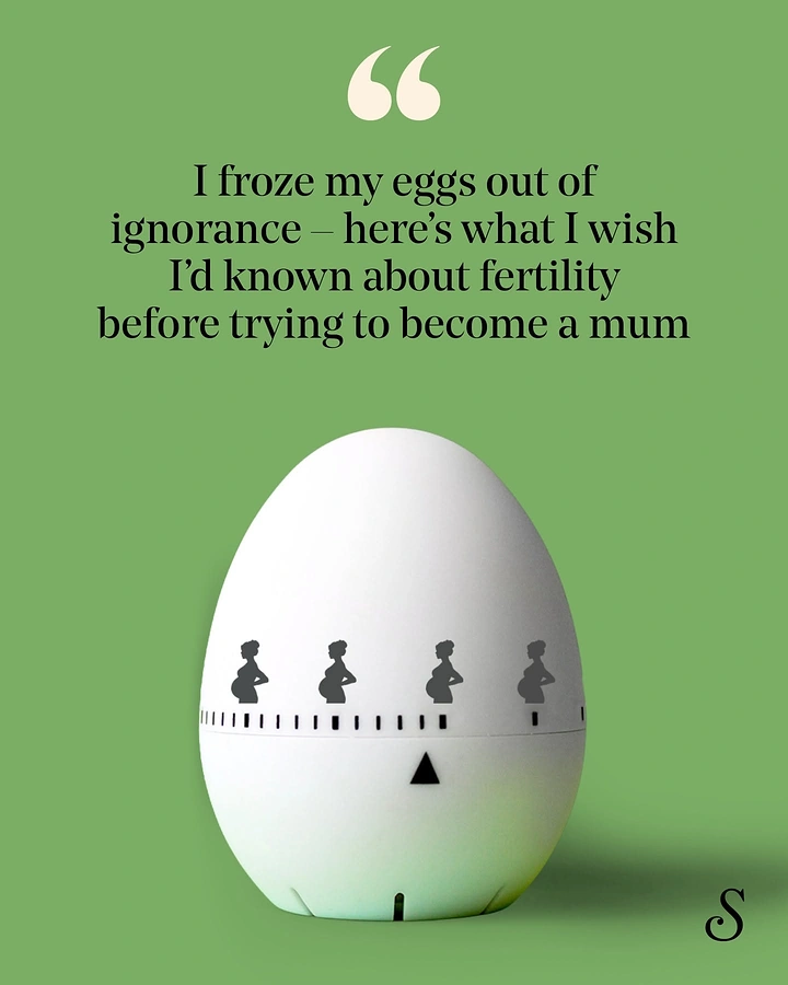 IVF & Fertility Clinics creative ad: Egg timer as fertility clock metaphor