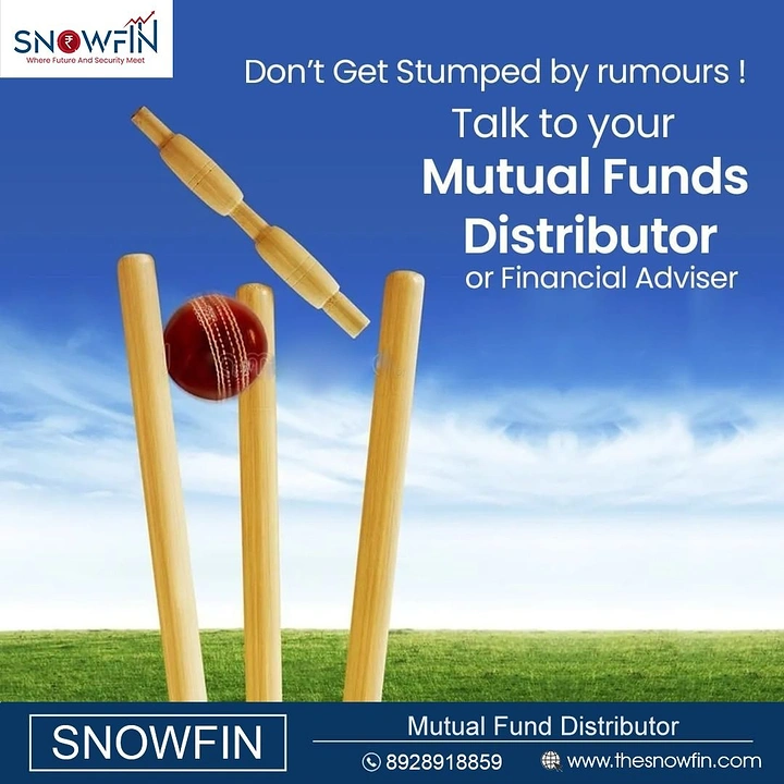 Stock Brokers & Investing creative ad: Cricket stumps pun on rumours