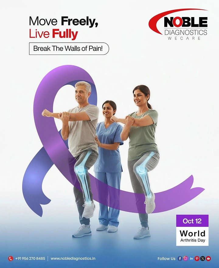Pain Relief Brands creative ad: Arthritis ribbon frames active pain-free community
