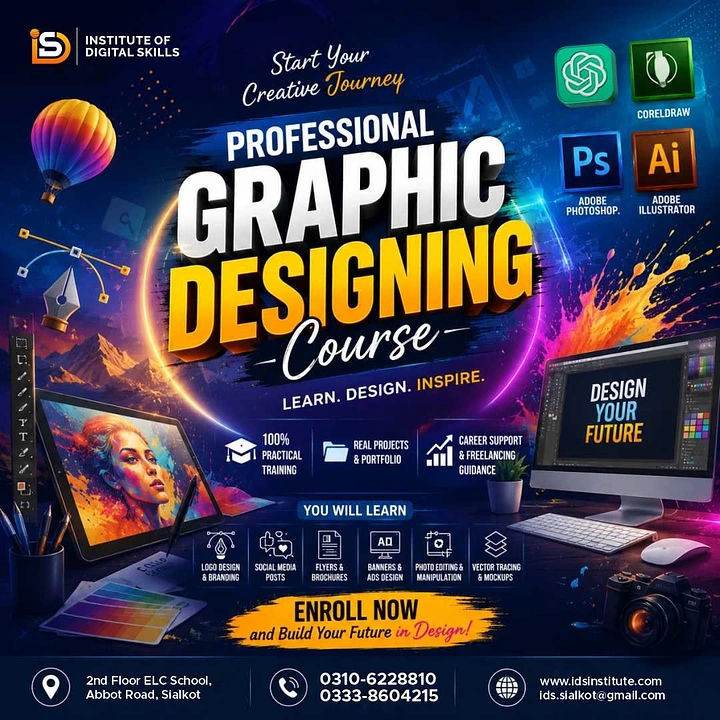 Design & Animation Schools creative ad: Creative journey framed as launch adventure