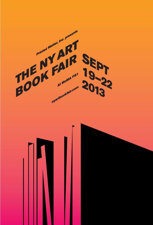 Book spines become city skyline silhouette