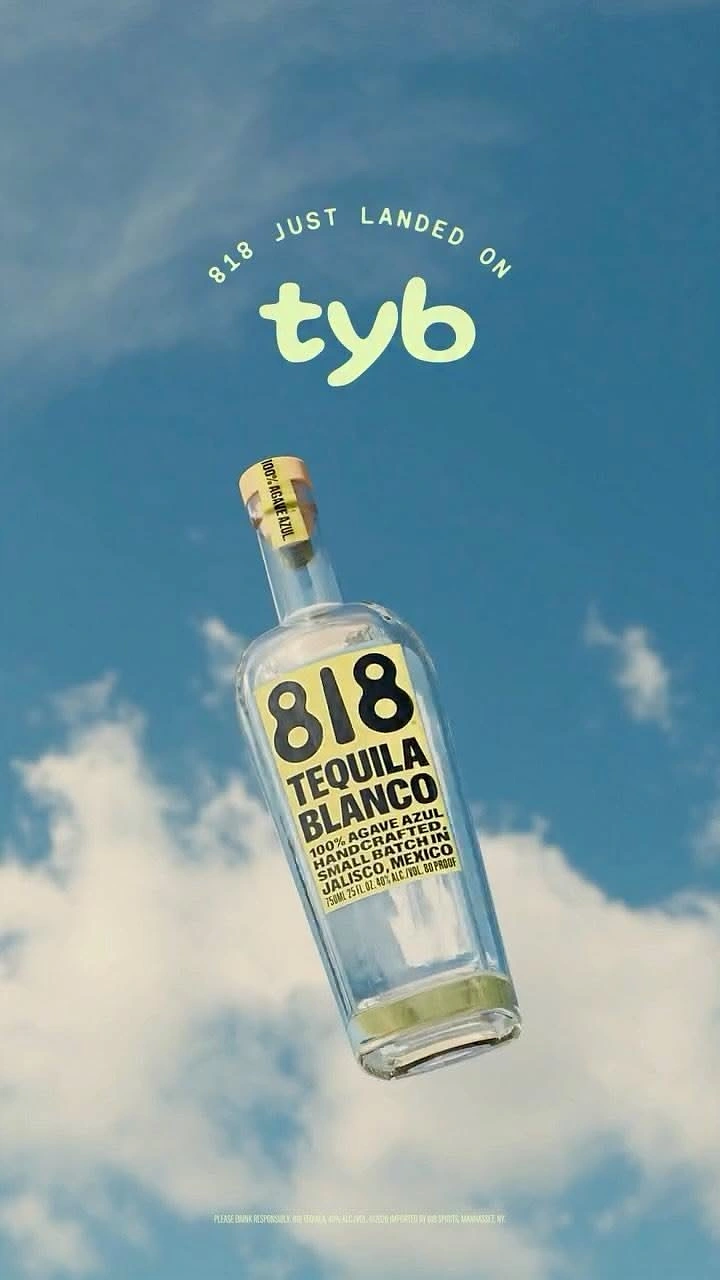 Bars & Pubs creative ad: Floating bottle makes “just landed” visual