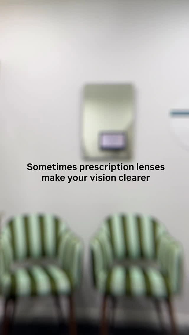 Opticians & Eye Care creative ad: Blurred room shows need for clearer vision
